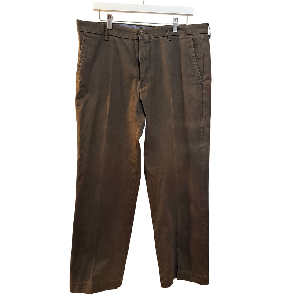 Banana Republic Chinos Mens 36/30 Brown Straight Leg 100% Cotton Twill Pants